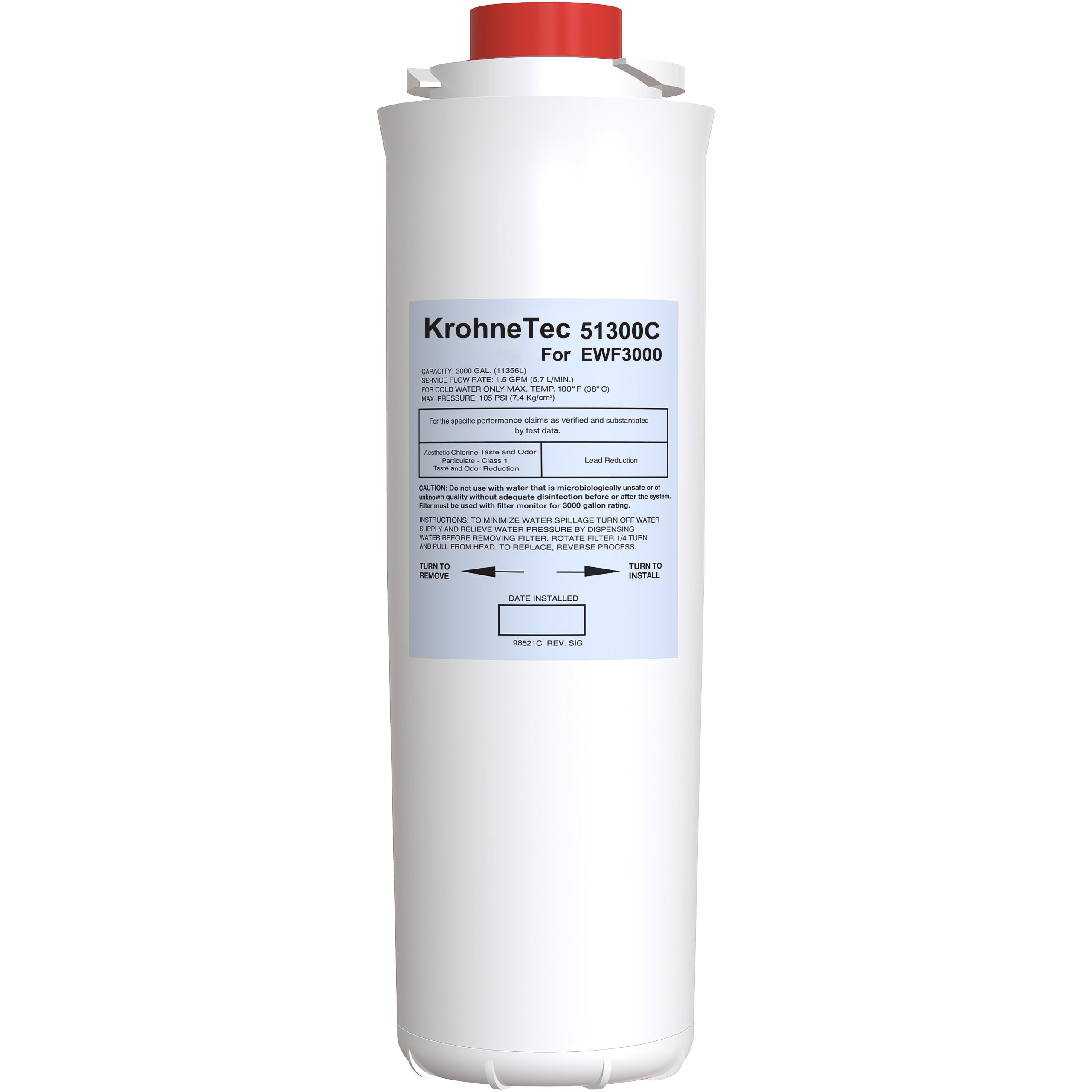 51300C Replacement Filter for Elkay® EWF3000 EZH2O (No Chip - 1 Pack)