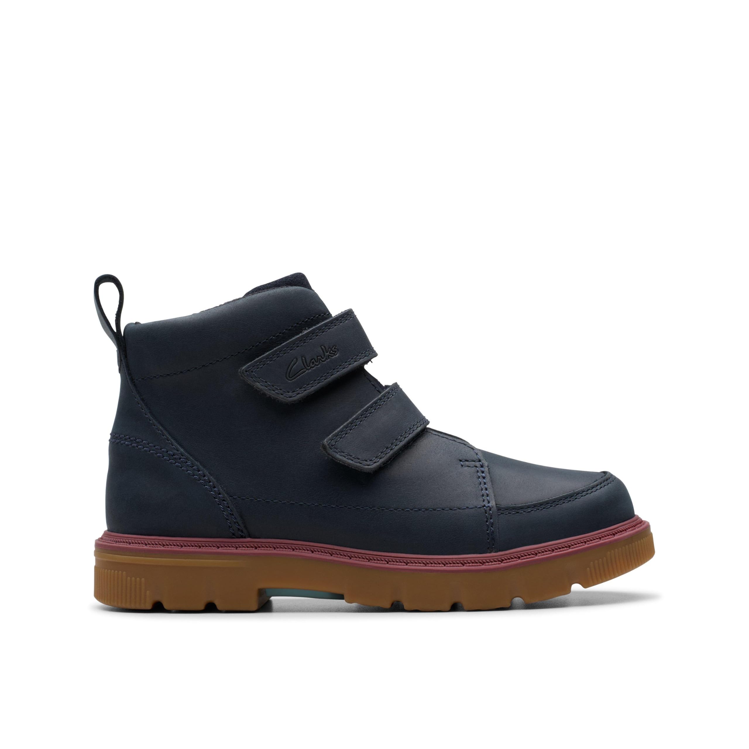 Clarks Lorcam Hi O Childrens Navy, 1.5