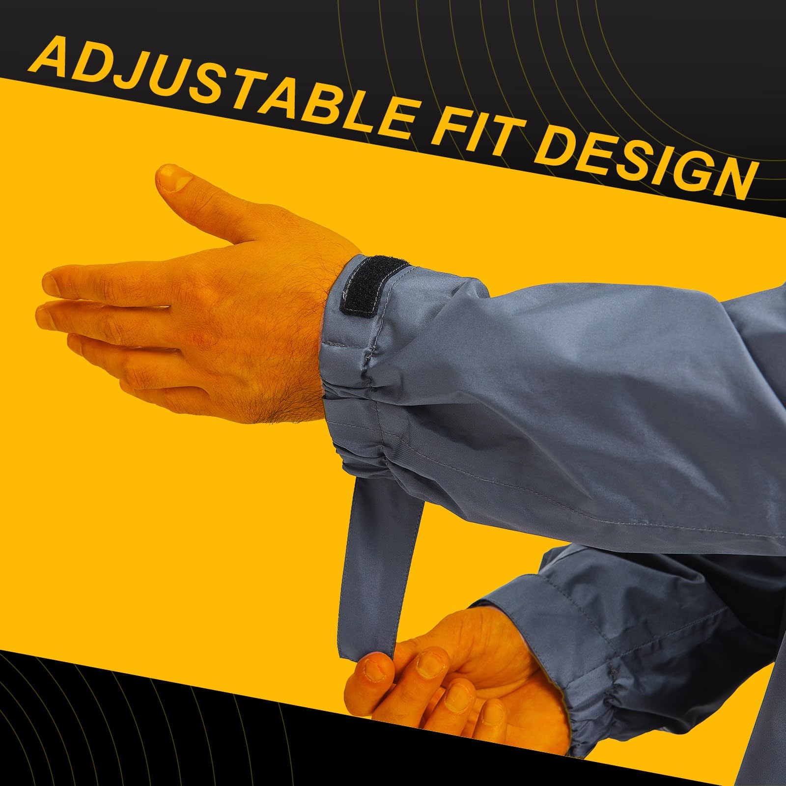 Chaqueta impermeable plegable para hombre, ligera, con capucha, para golf, senderismo, ciclismo