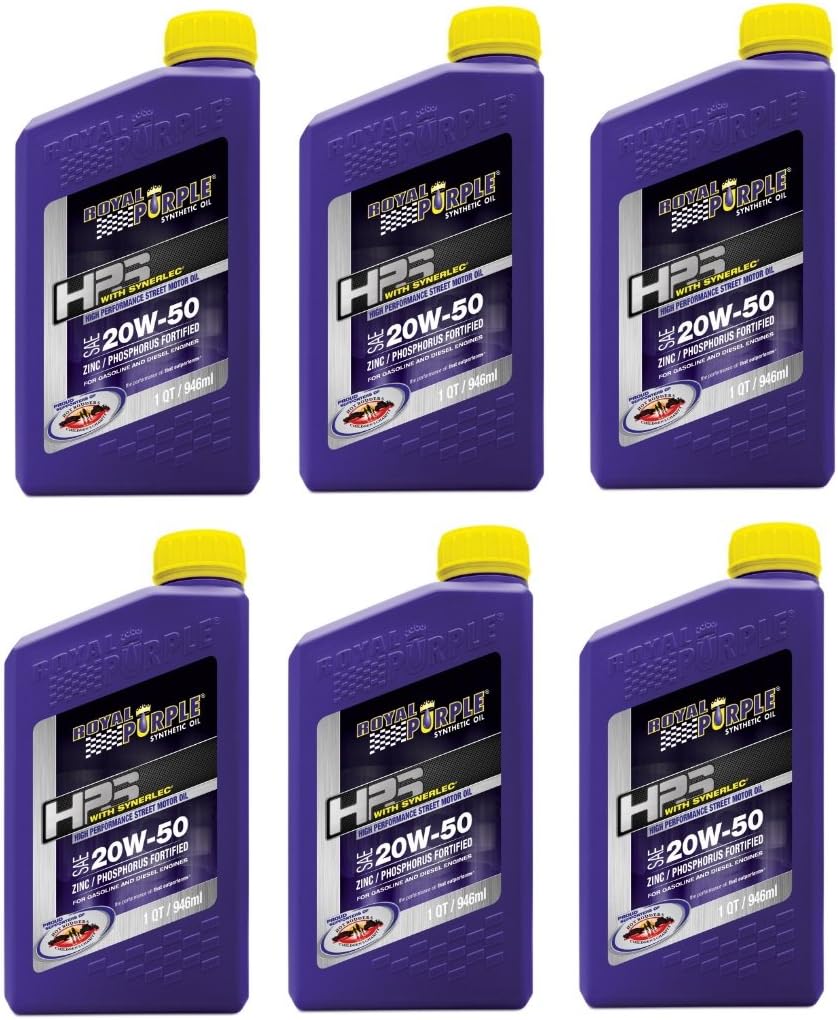 31250 HPS Street Synthetic Motor Oil 20W50 Pack of 6 Quarts