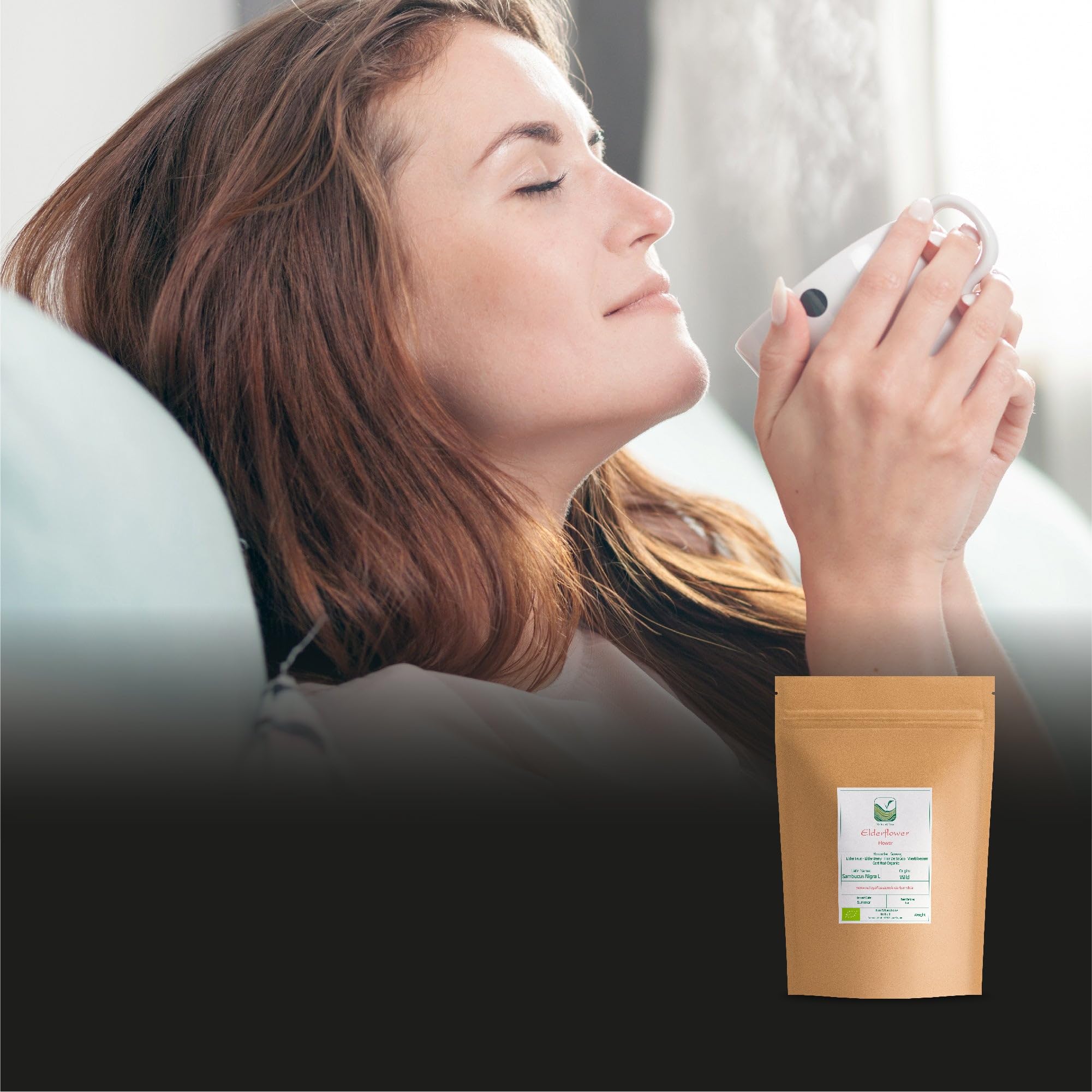 Fiori di Sambuco Essiccati Biologici - Boccioli Sfusi in Foglia | profumo dolce e floreale perfetto in infusione calda o per aromatizzare sciroppi e limonate estive