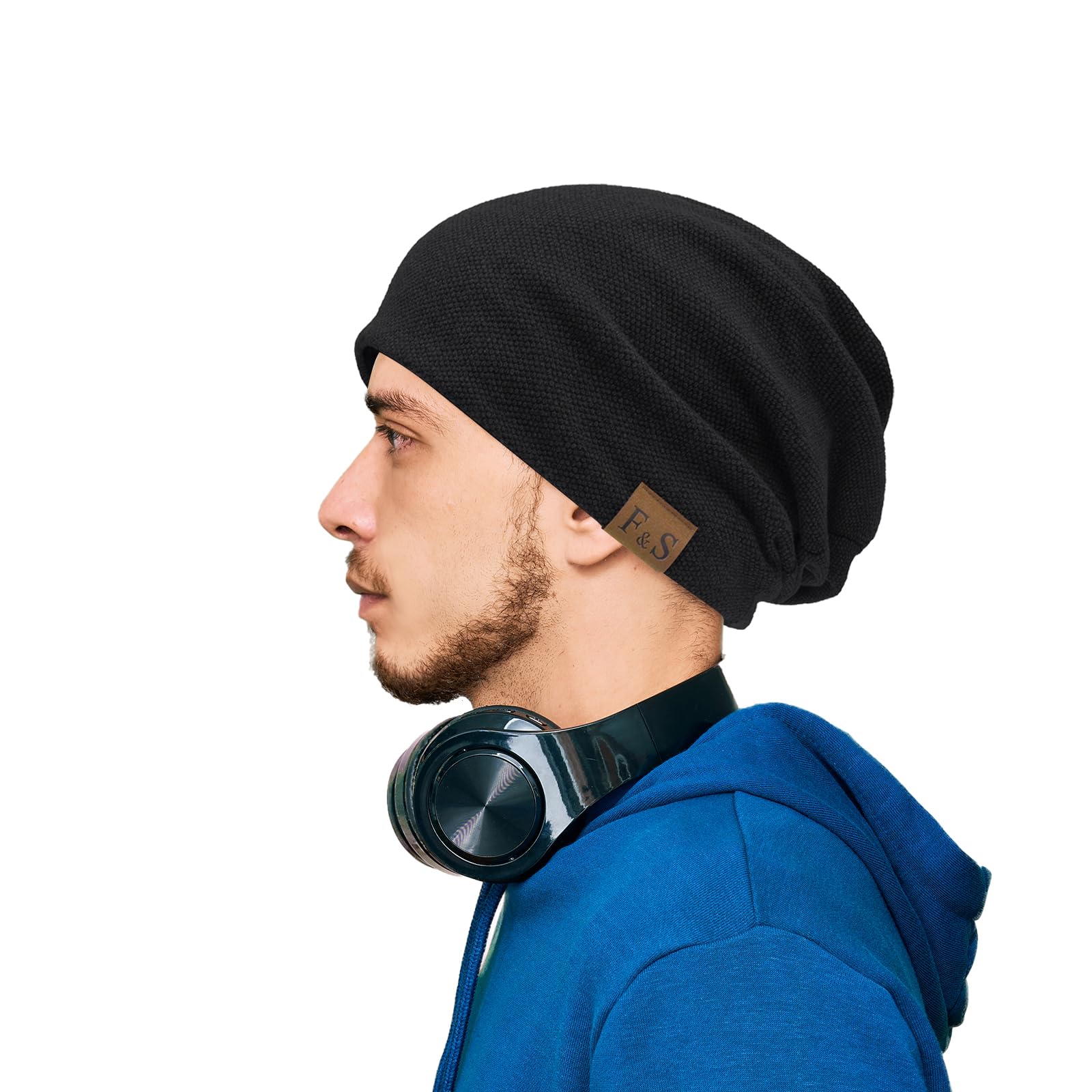 Beanie Herren - Strickmütze Herren Mütze Winter Herbst Wintermütze Herren Slouch Dünne Mütze Herren Wollmütze Haube Herren Feinstrick Beanie Mütze Damen Männer Warm Baumwollmütze Unisex
