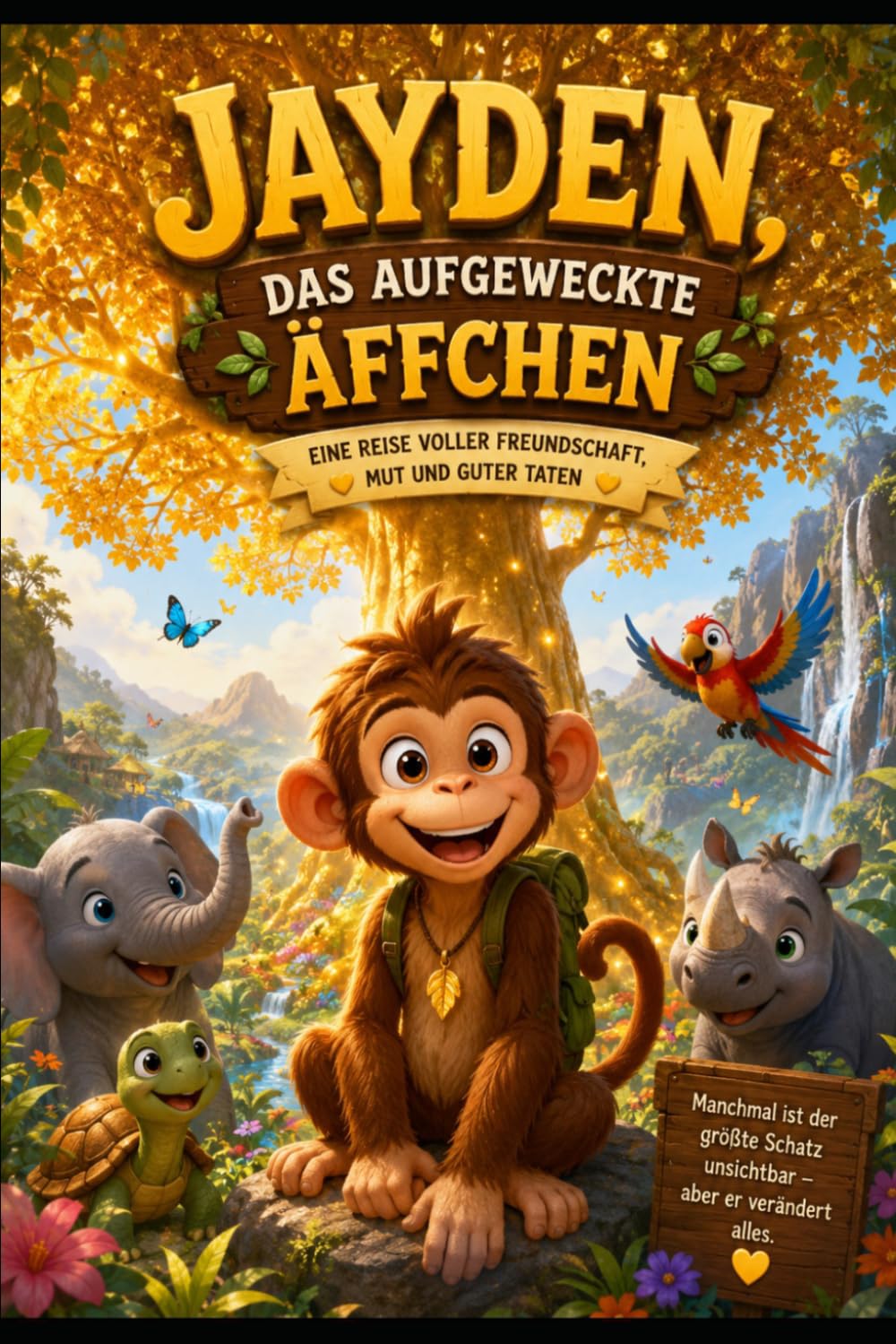 Jayden das aufgeweckte Äffchen: Eine Reise voller Freundschaft, Mut und guter Taten