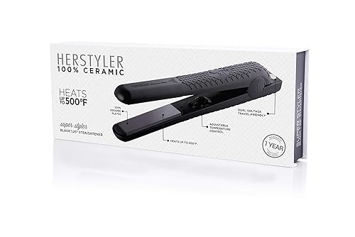 Miniatura 8 de Herstyler Superstyler - Plancha rizadora grande rosa, juego de varita rizadora y alisadora