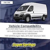 Vista 2 de SuperSprings CSS-1195 Coil SumoSprings for various applications 1.95 inch inner wall height, Black