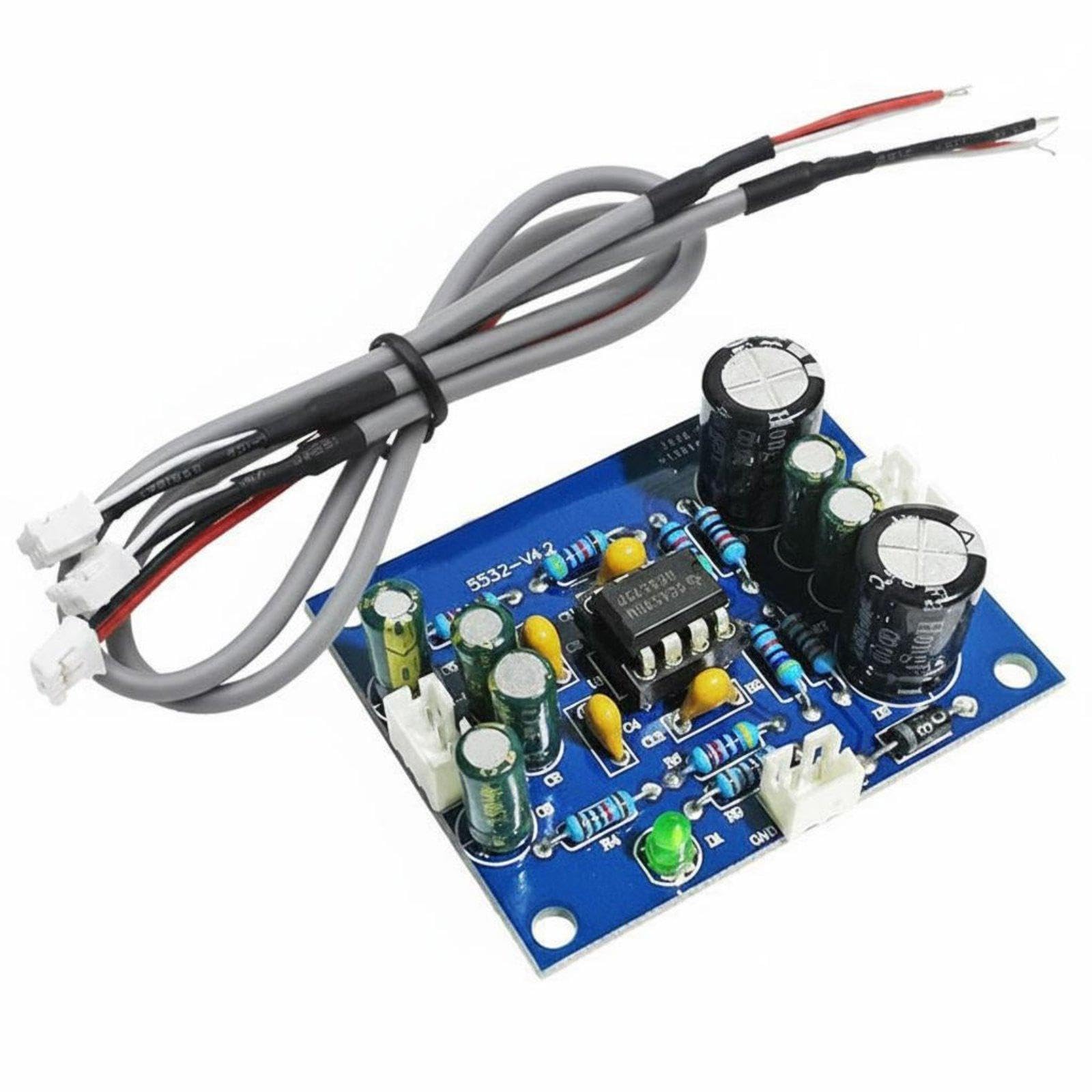 NE5532 Preamp Module High-Fidelity Grade NE5532 Preamp Board Replaceable Op-Amplification Circuit Amplifier Circuit Board for DIY Enthusiasts Board W 2 Cables|Business & Industrial| Elect-picture-11