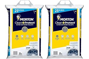 Morton Clean and Protect Water Softener Salt Pellets (25lb Bags, Pack of...