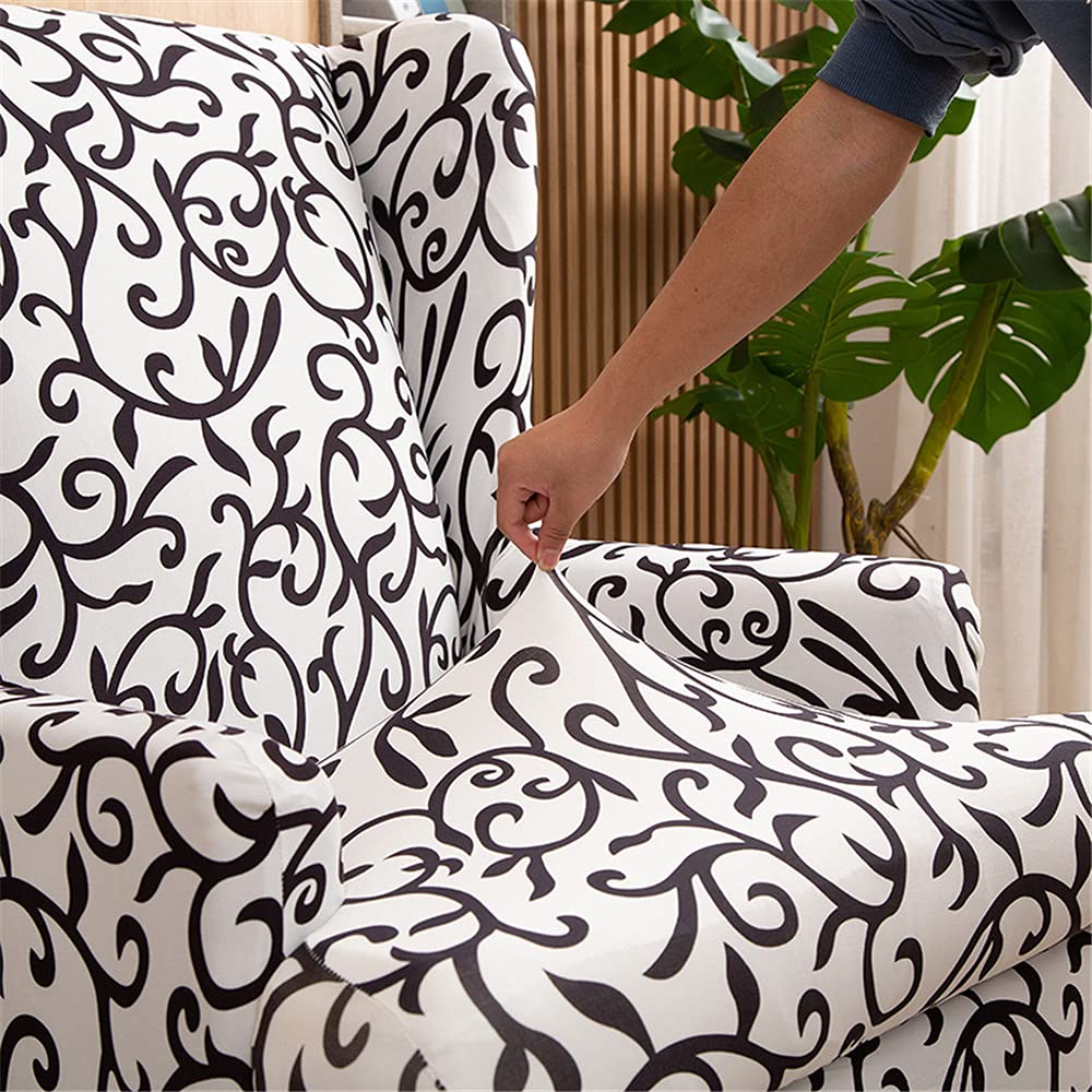 Highdi 2-Pezzi Copripoltrona con Orecchie Elasticizzato, Elegante