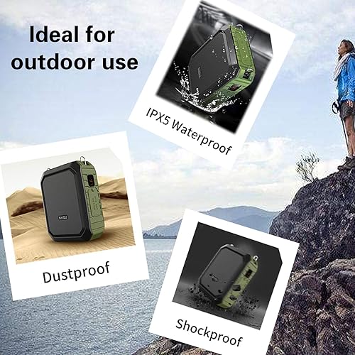 Miniatura 5 de Amplificador de voz inalámbrico Bluetooth impermeable de 18 W, micrófono portátil con altavoz pequeño micrófono personal para profesores, al aire