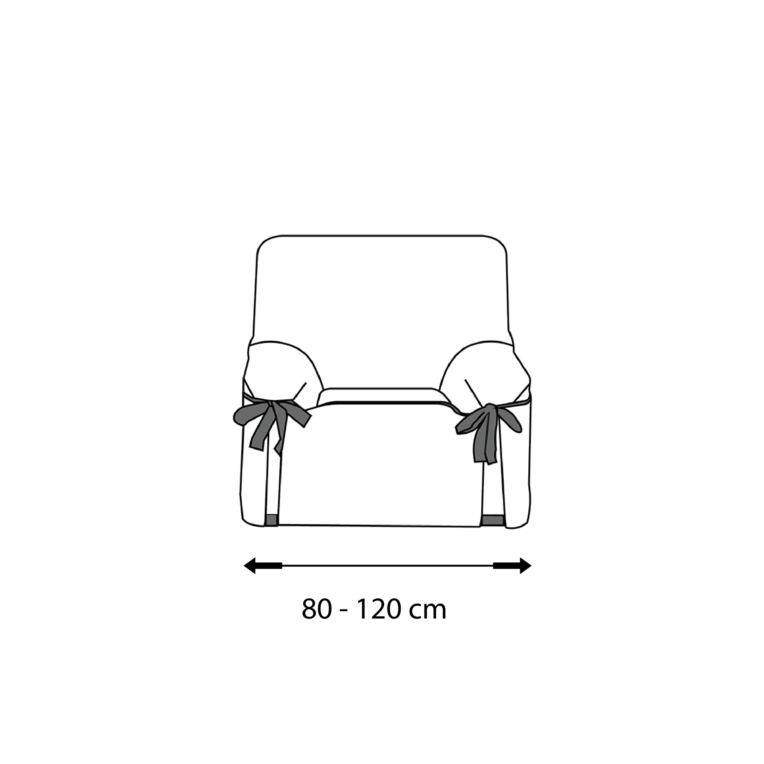 Martina Home Riga Sofa Cover with Bows 1 Space grey - Image 3