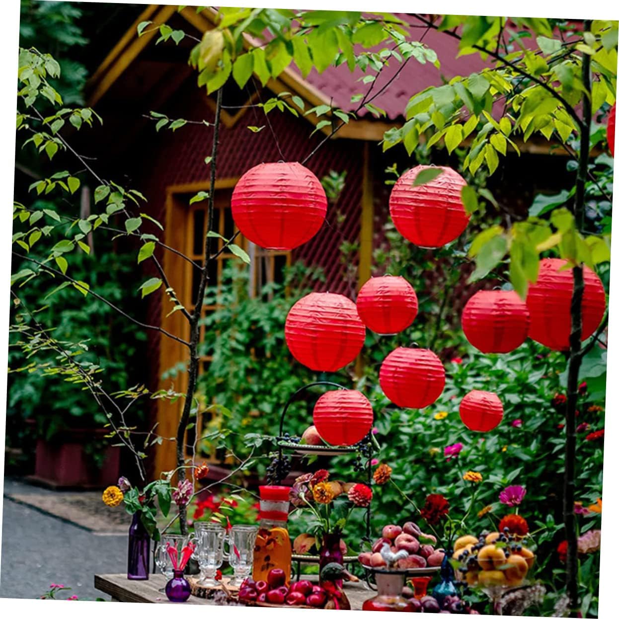 25pcs Paper Lantern Decor for Weddings Birthdays Festivals and Holiday Parties Versatile Hanging Decoration for Indoor and Outdoor Gatherings
