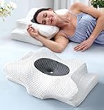 Sleep Doctor Approved Cervical Neck Pillow for Sleeping, Ergonomic Contour Side Sleeper Pillows for Adults, Cooling Orthopedic Pillow for Pain Relief Support, Memory Foam Pillows Back Stomach Sleepers