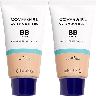 COVERGIRL Smoothers BB Cream Lightweight Hydrating SPF 21 Light to Medium - Pack of 2 (1.35 oz Each)