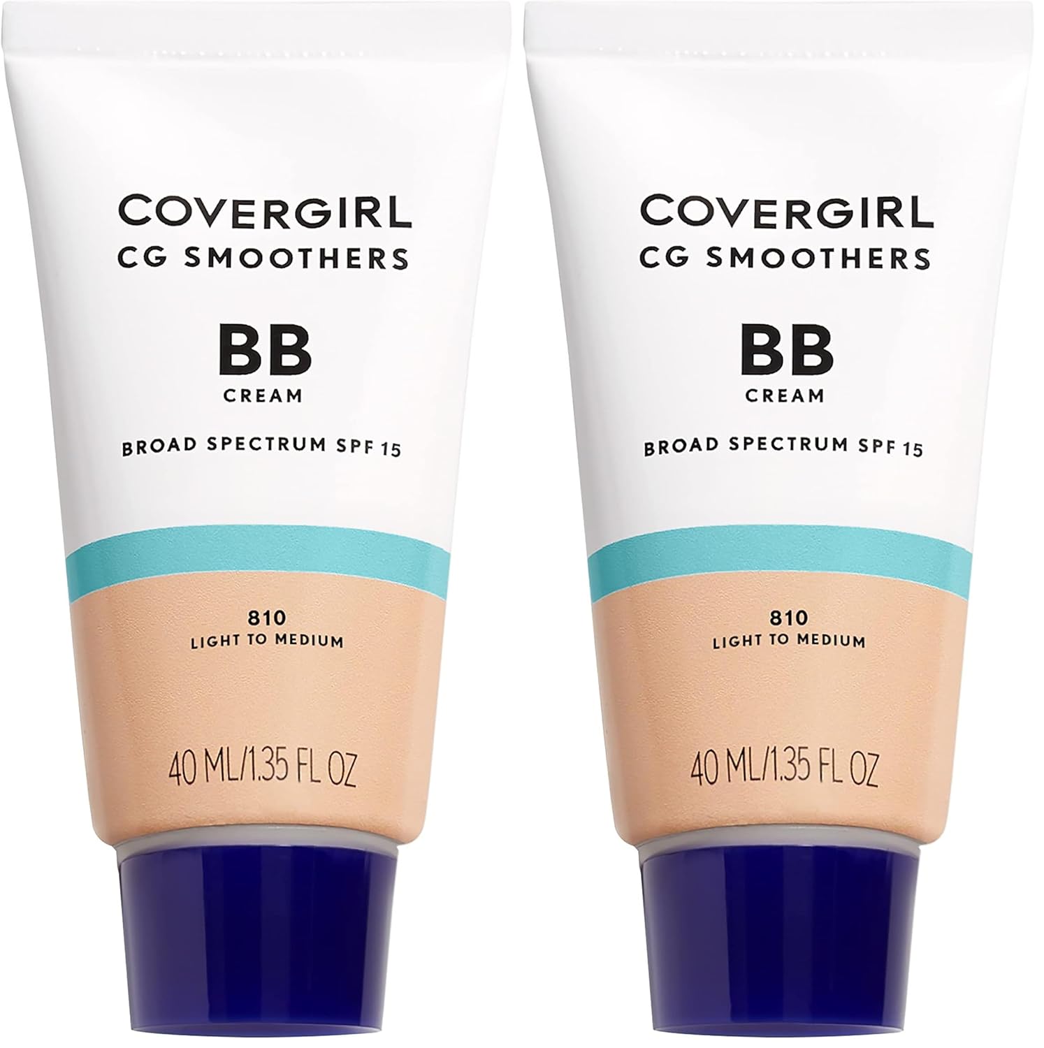 COVERGIRL Smoothers BB Cream Lightweight Hydrating SPF 21 Light to Medium - Pack of 2 (1.35 oz Each)