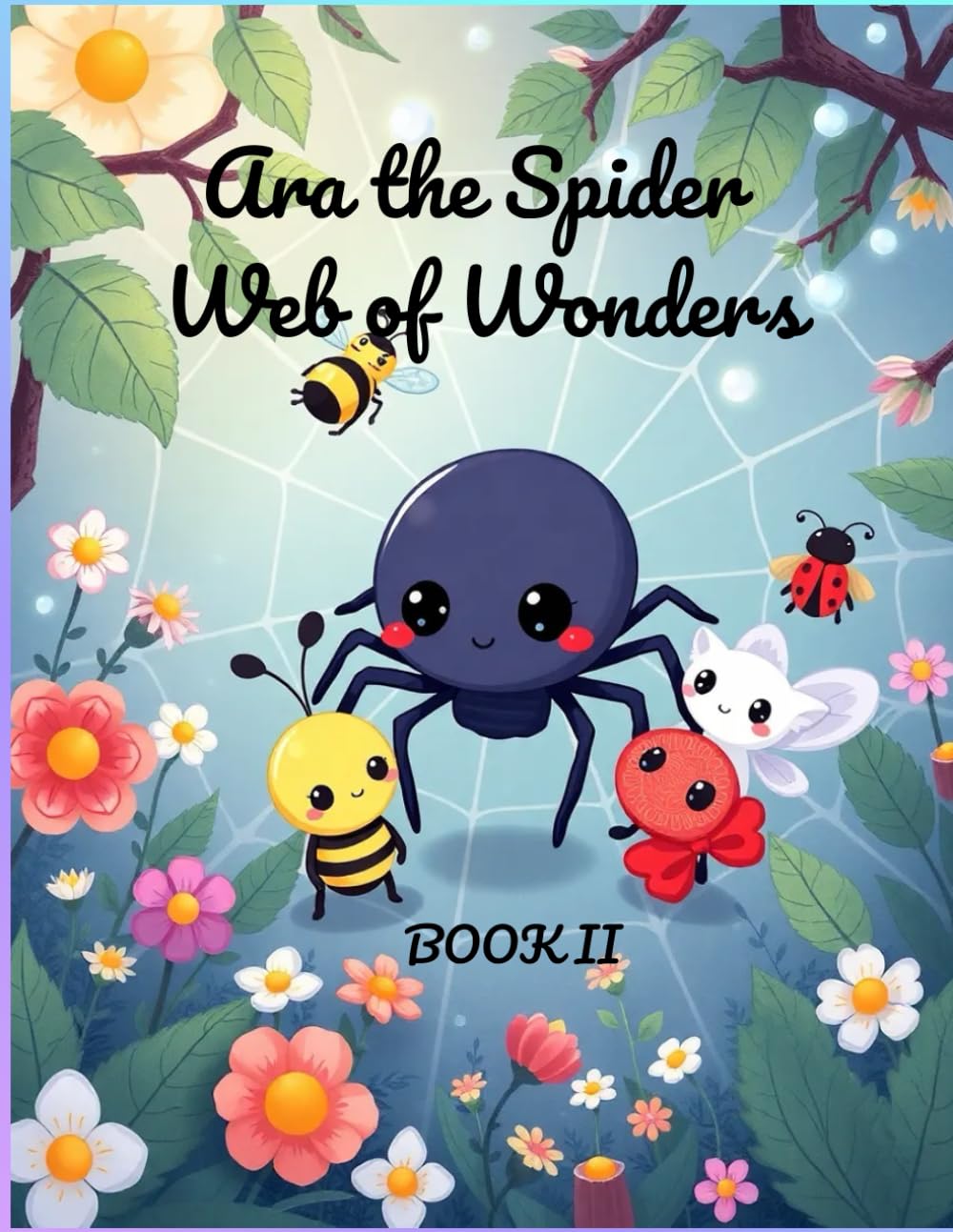 Ara the Spider – Web of Wonders: A Cozy Kawaii Coloring Adventure in the Garden (A Kawaii Jungle Adventure)