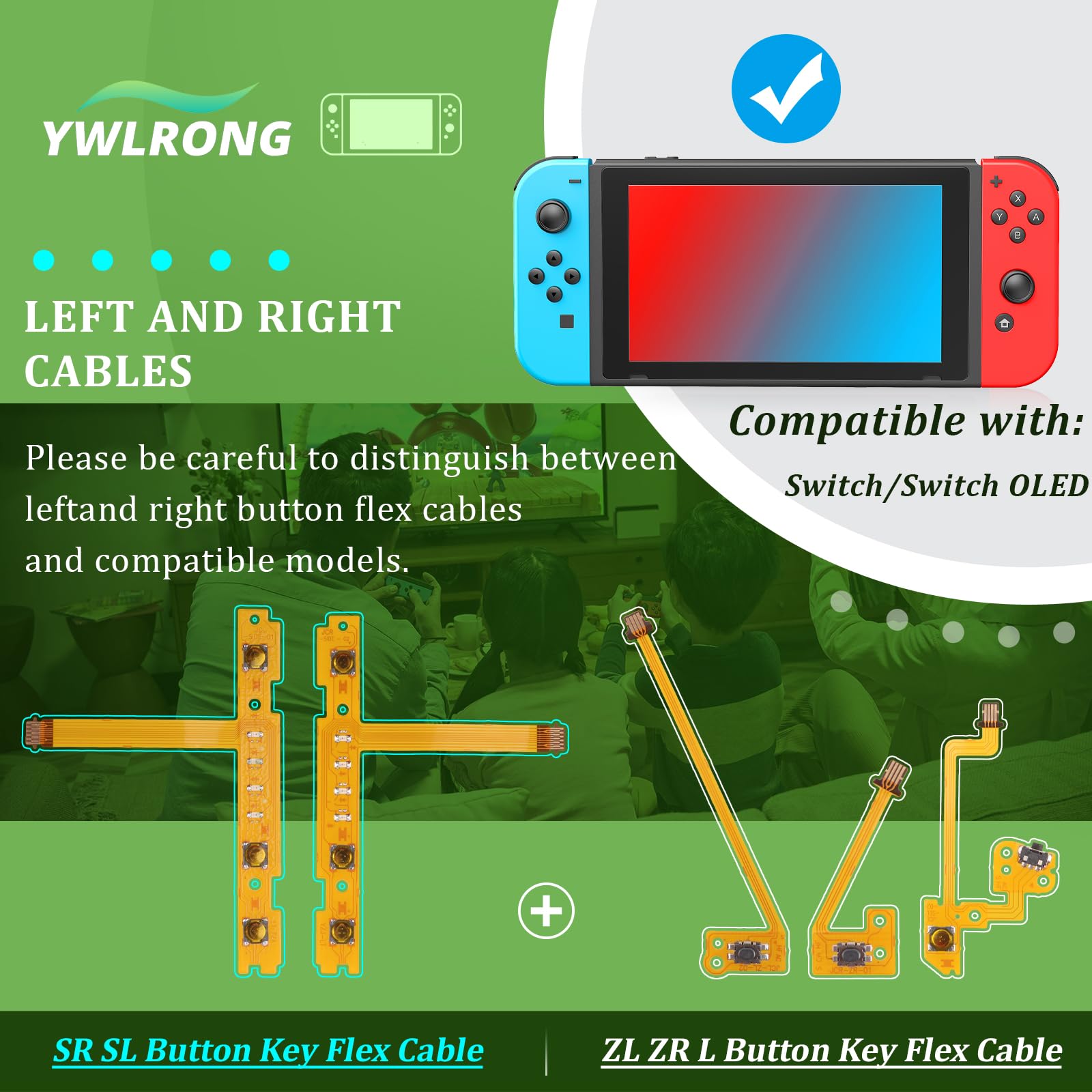 Amazon.com: SL SR Left Right Button Flex Cable for Nintendo Switch