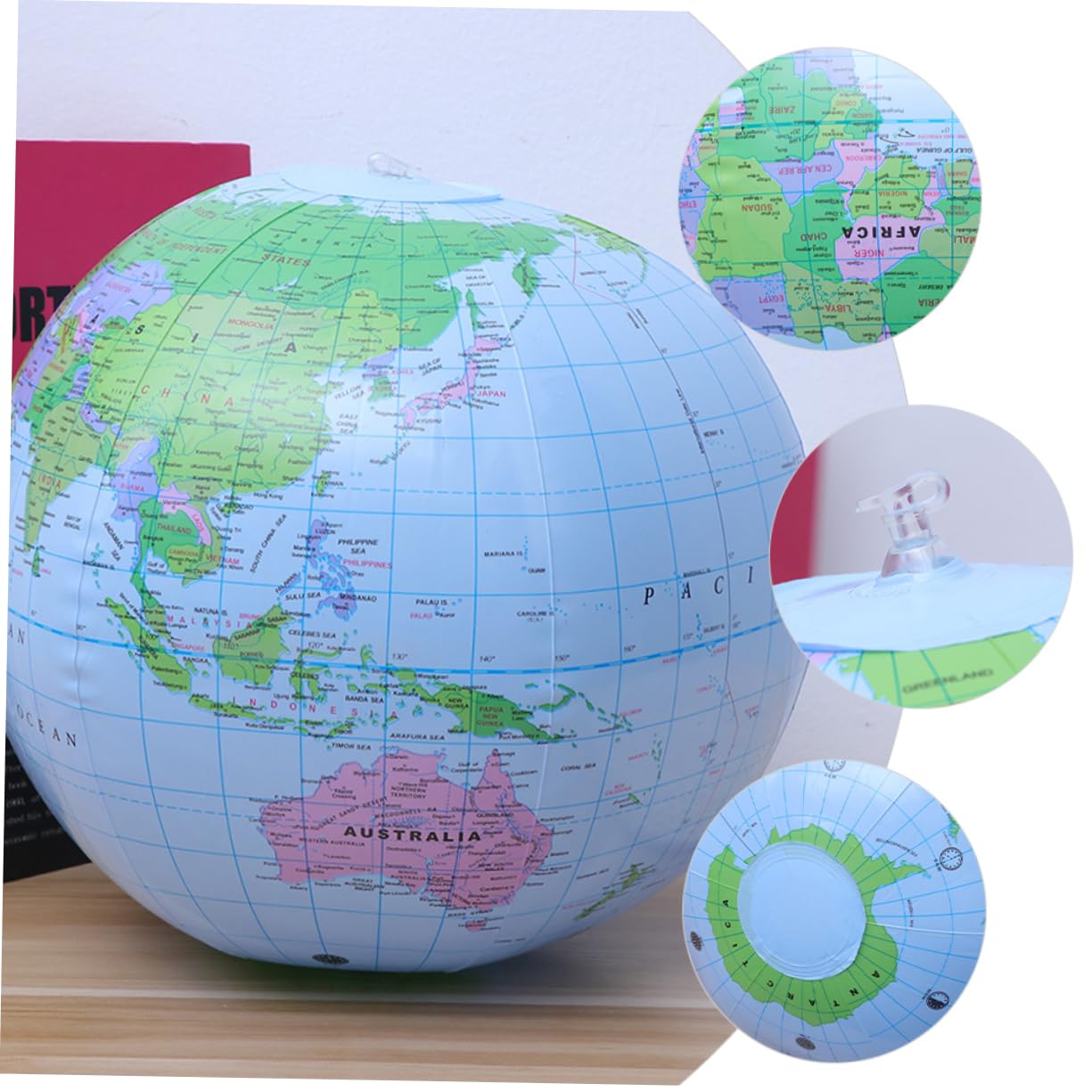 BESTonZON 8 Piezas Globo Inflable de Pelota de Playa Pelota de PVC Estilo Globo Inflable para Parque Piscina