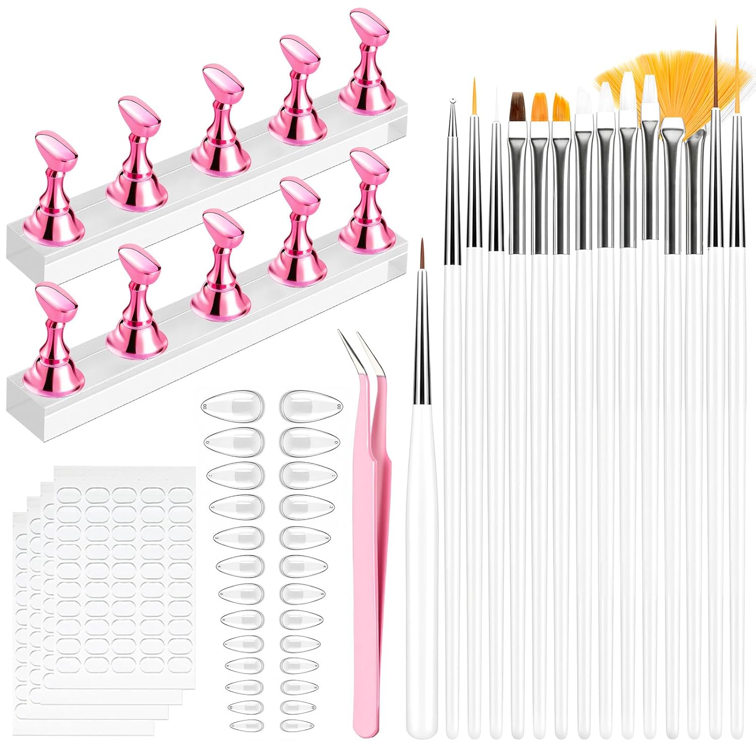 Nail Stands+Nail Bursh