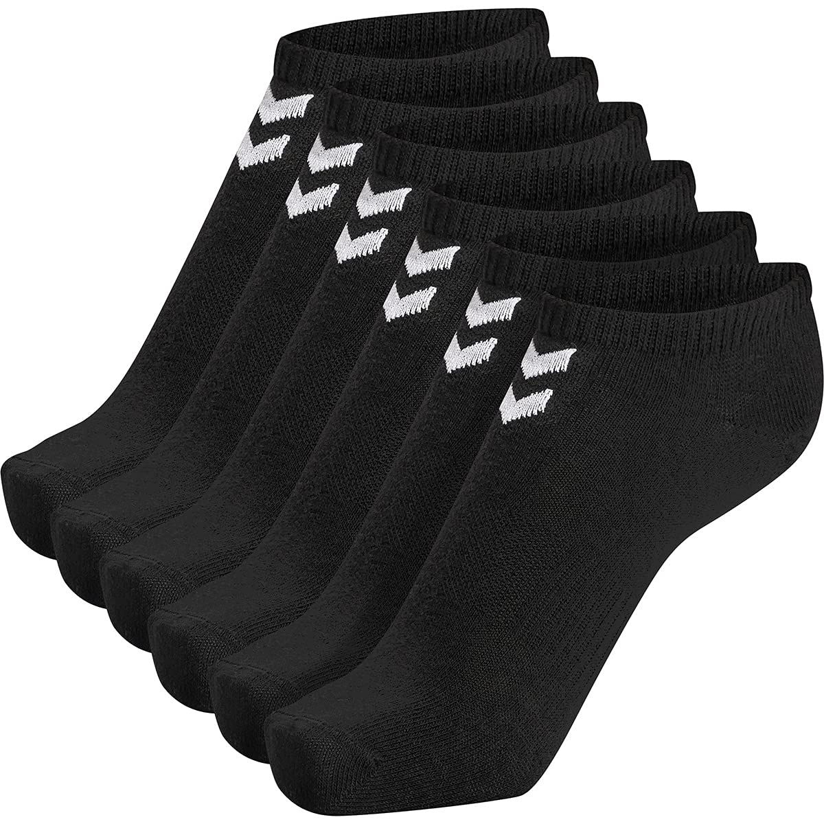 Hummel Men's Black Chevron 6 Pairs Eu 46-48