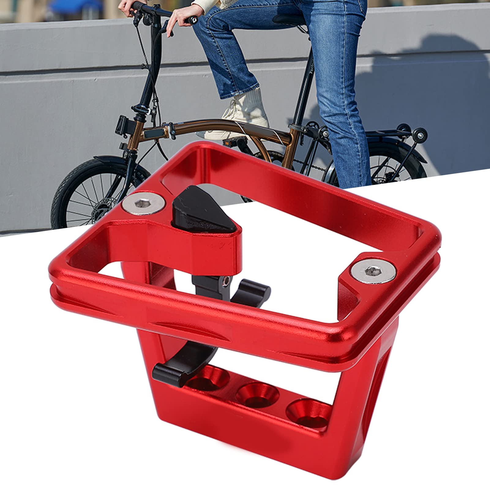 Adaptador De Montaje Para Bicicleta Brompton - Marco De Aleación Aluminio 3 Agujeros, Diseño Telescópico