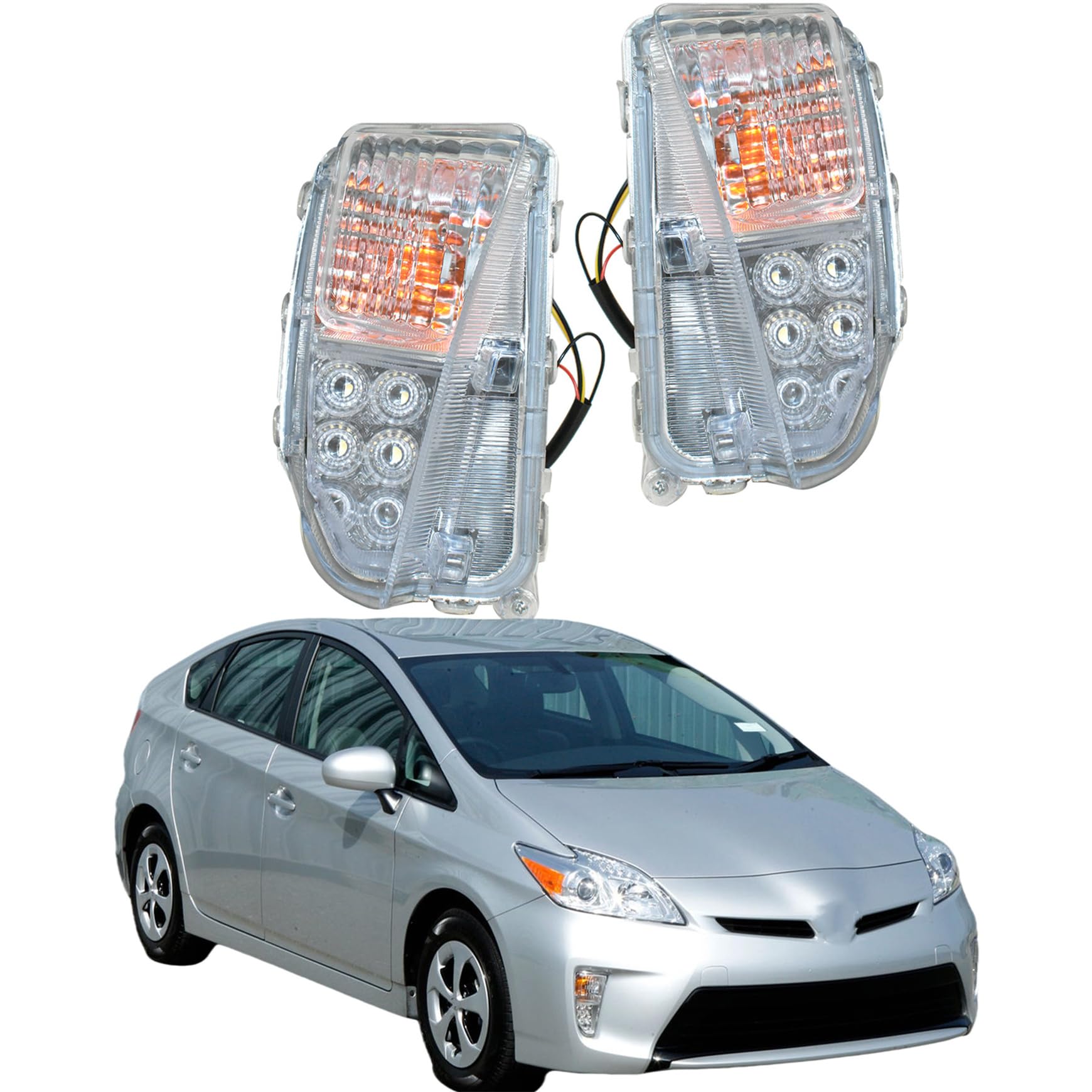 Silscvtt 2Pcs Fog Lights Assebly Replaceent For 2013-2016 Nissan Pathfinder Clear Lens With - View #8