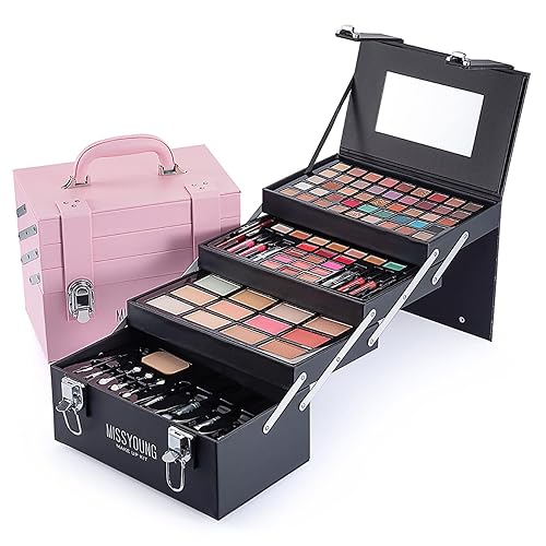 VolksRose Kit de maquillaje todo en uno, combinación multiusos, juego de regalo sorpresa de maquillaje, kit de iniciación esencial de maquillaje