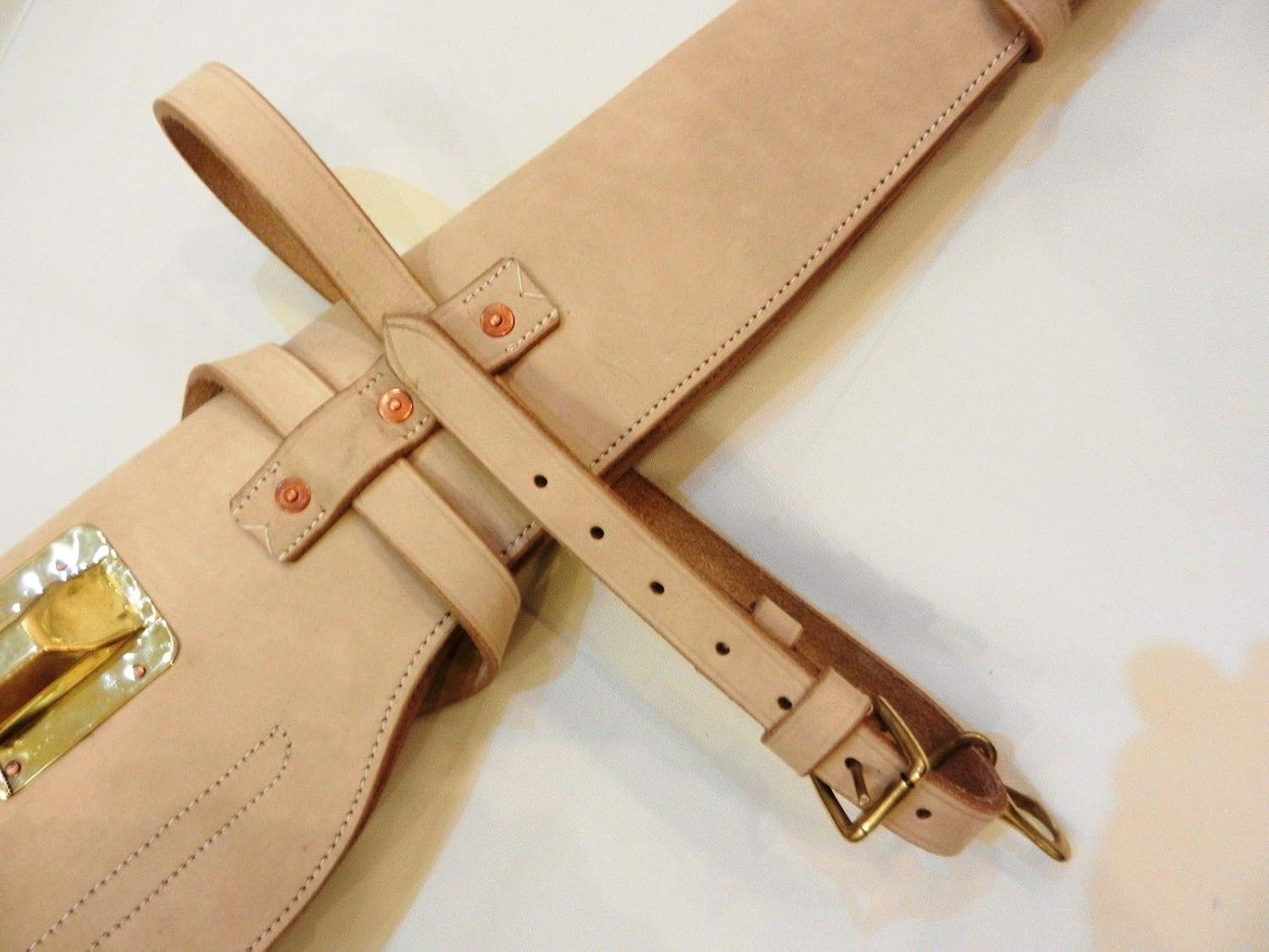 WWII US M1 Carbine Leather (Natural) Scabbard Holster - Carbine .30 Caliber, WWII Reproduction, WW2 Reproduction,WWII/WWI, Collectibles Goods, Collectibles Products,WWII repro, Leather Holster : Clothing, Shoes & Jewelry