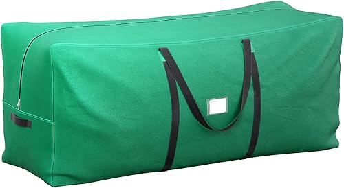 Miniatura 1 de SONGMICS Bolsa de almacenamiento para árbol de Navidad, hasta 9 pies, tela Oxford 600D resistente al desgaste, contenedor de almacenamiento para