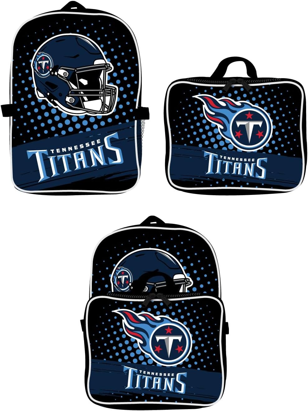 Tennessee Titans Backpack Lunch Bag -Ideal for School, Travel, or Game Day