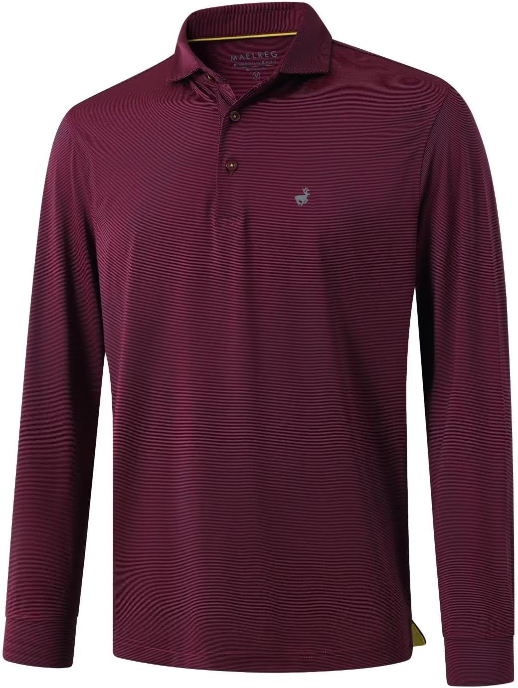 MICHEL ROUEN Golf Shirts for Men Short Sleeve Lightweight Quick Dry Pin Striped Casual Collared Polo Shirts - Image 6