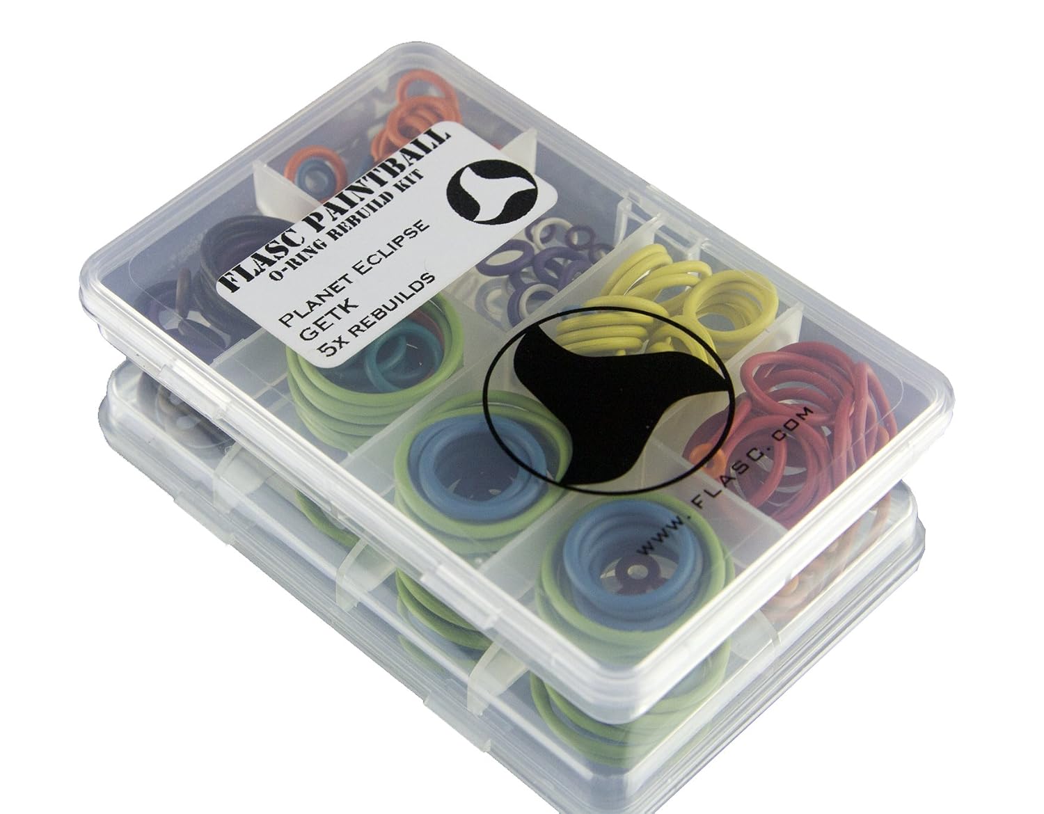Planet Eclipse Gtek 5X Color Coded Paintball o-Ring Rebuild kit by Flasc Paintball