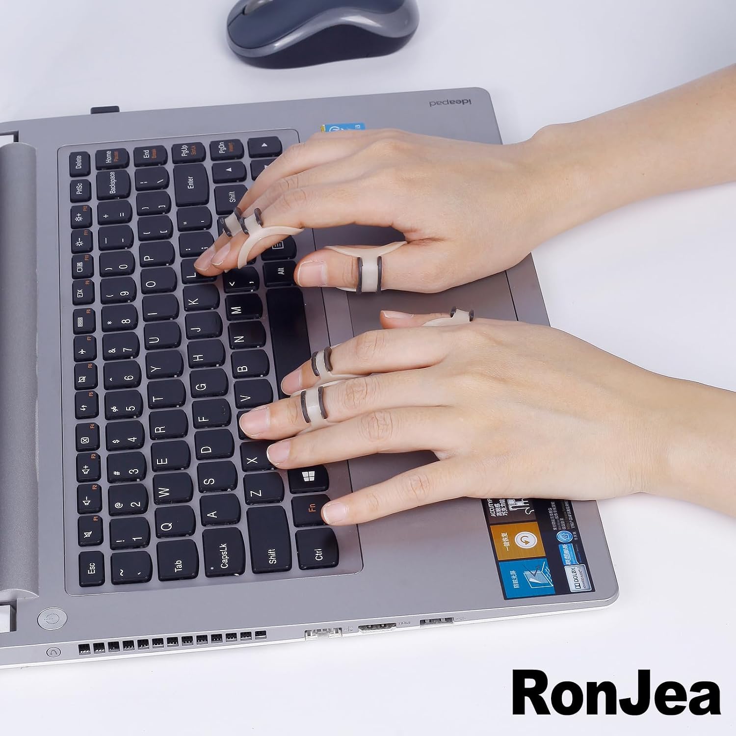 RonJea 4Pcs Click-Lock Adjustment for Oval Finger Splint, 2 x 1.5mm & 2 x 1.8mm Thickness Adjusters, Compatible with Oval Finger Splint Size 6-7