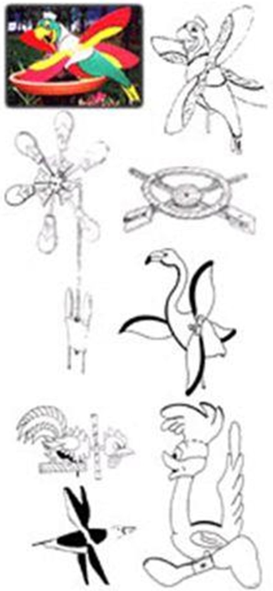 Woodcraft Project Paper Plan to Build Whirligig Value Pack No.2 - Material Not Included