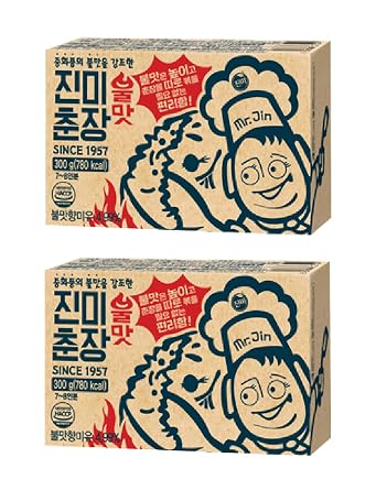 Korean Black Bean Paste Sauce, Chunjang Sauce , Smoky Flavor 300g Pack of 2