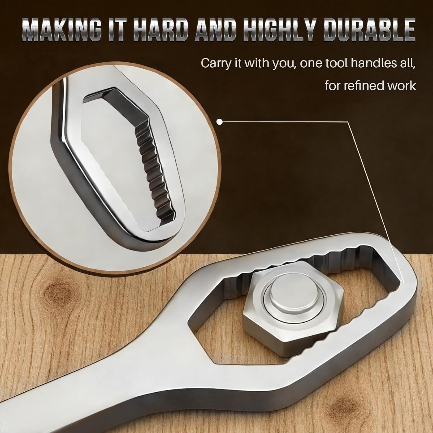 Self-Adjusting Dual-Ended Wrench Set – Multifunctional Adjustable Wrench for Auto Repair & DIY Projects