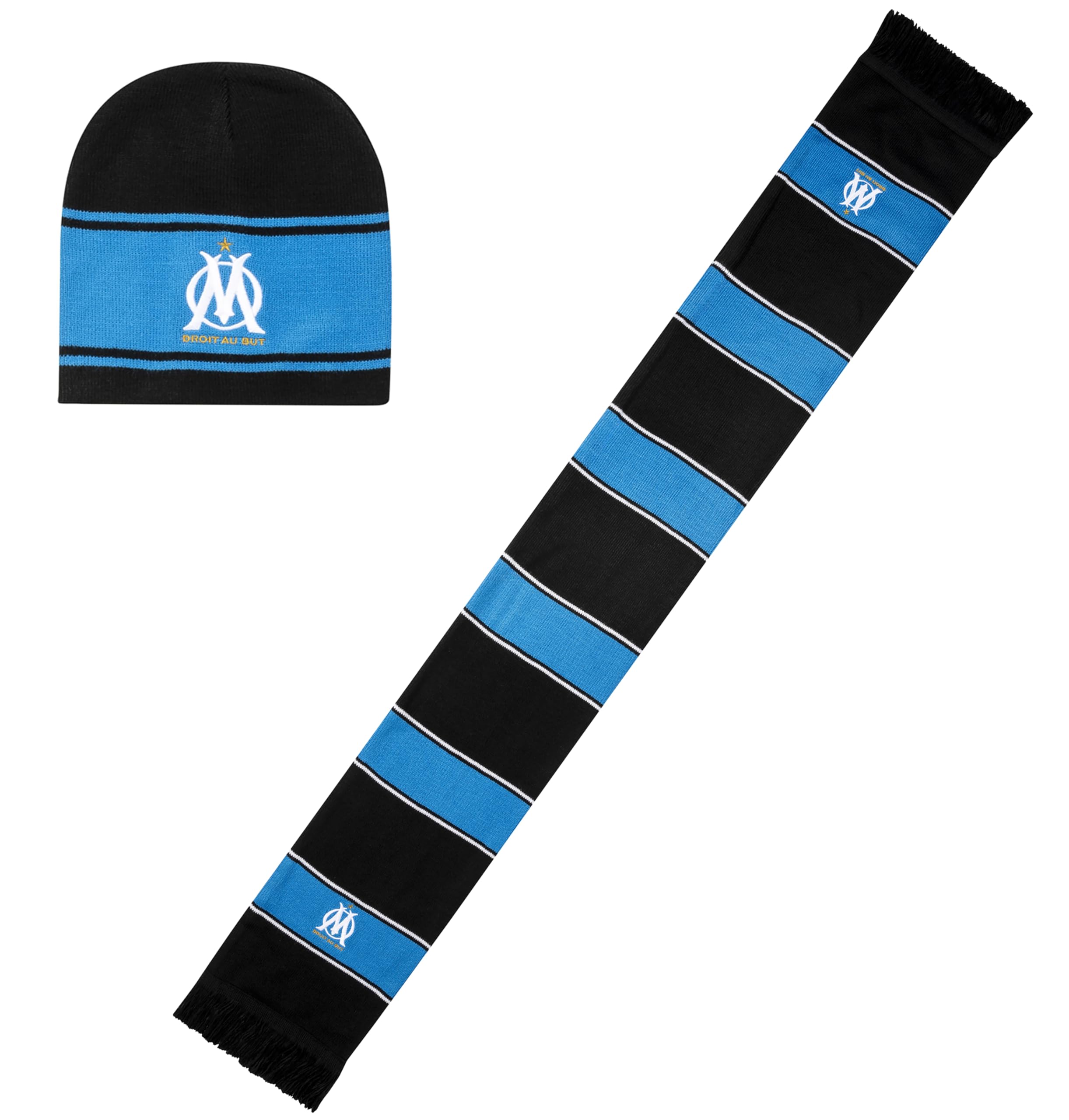 Bonnet Pompon Olympique De Marseille Boutique Du Supporter Bonnet Officiel OM OM - Collection Officielle Taille Adulte Accessoire Fan Om Bonnet Om Enfant Bonnet Homme Pompon - 4