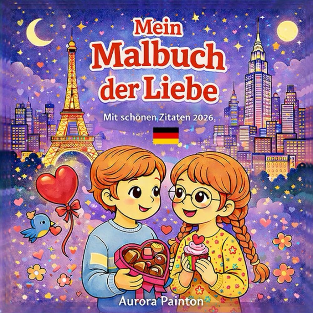 Mein Malbuch der Liebe: Mit schönen Zitaten 2026