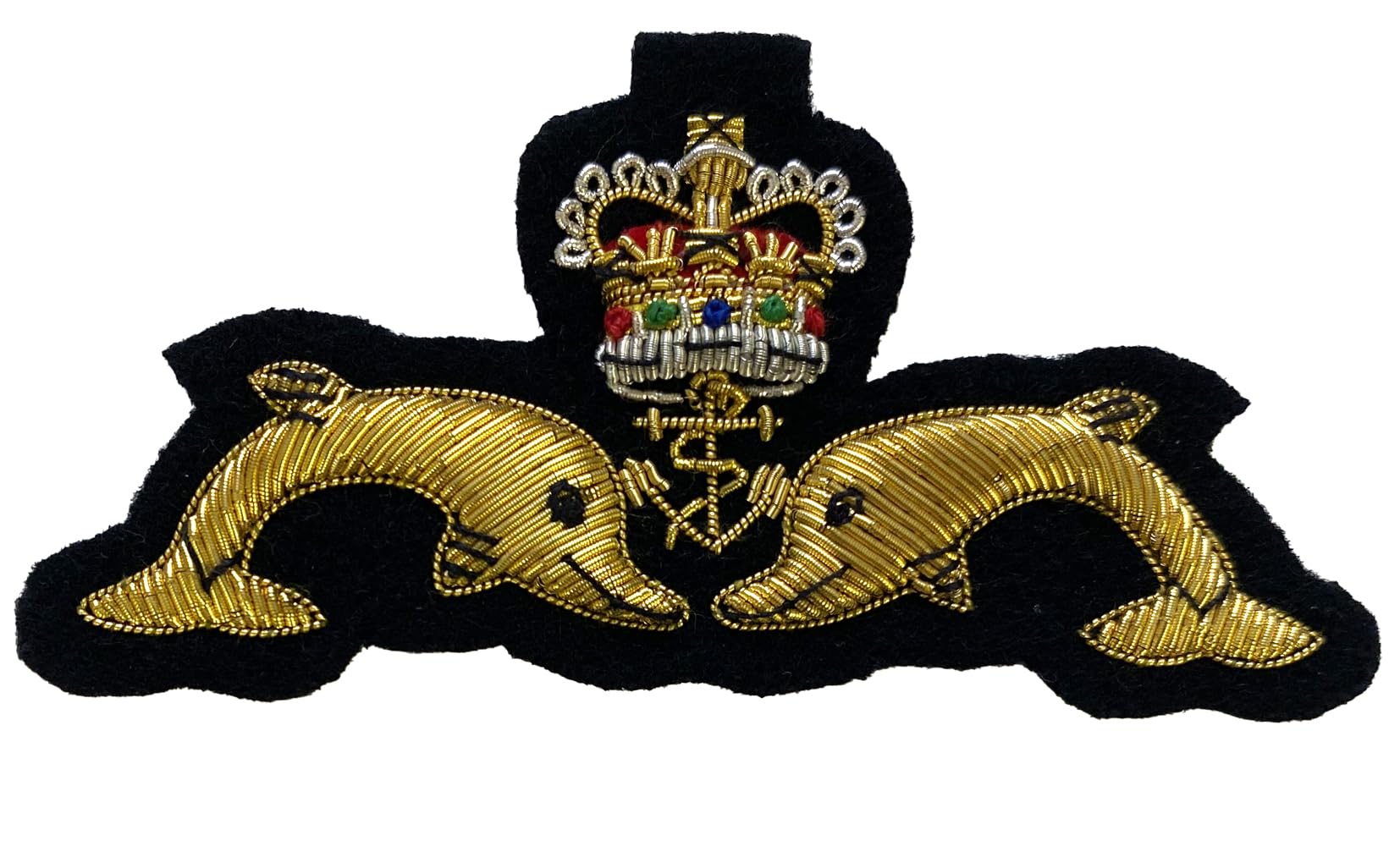 Giftshop UK Royal Navy Submarine Service ER Embroidered Blazer Badge
