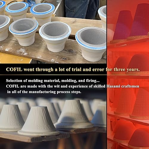 Miniatura 7 de Filtro de café reutilizable de cerámica Gotero Sostenible sin papel Monte Fuji Hecho en Japón (flores de cerezo)