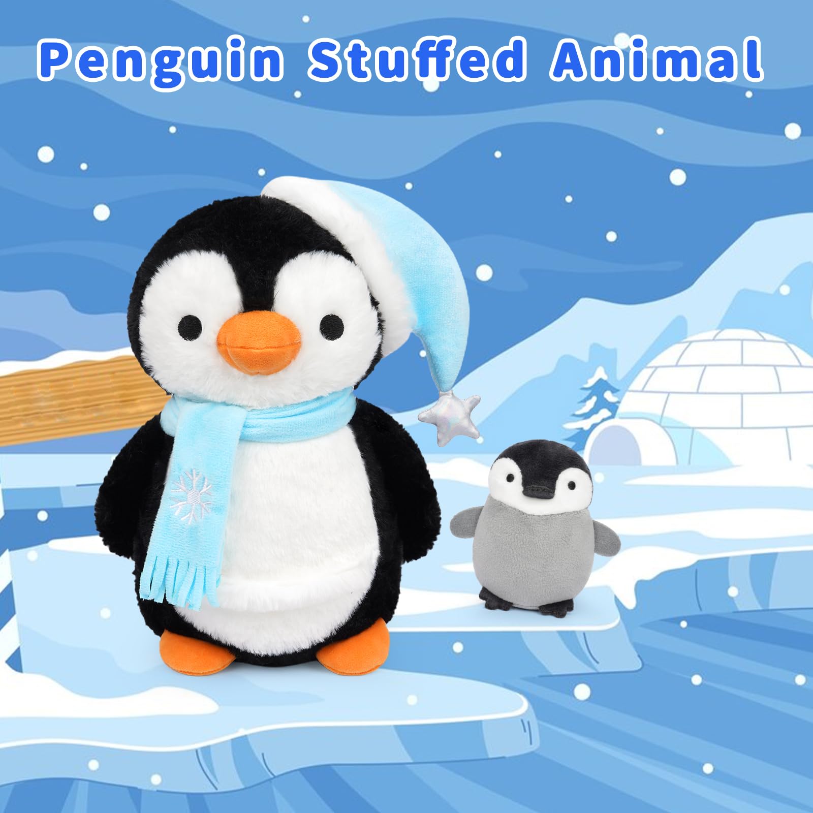 Zhidiloveyou 9.84 Penguin Stuffed Animal Plush, Jordan