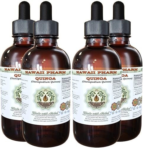 Extracto líquido sin alcohol de quinua, quinua (quinoa chenopodio), suplemento herbario natural de glicerita de semillas secas, Hawaii Pharm, EE.