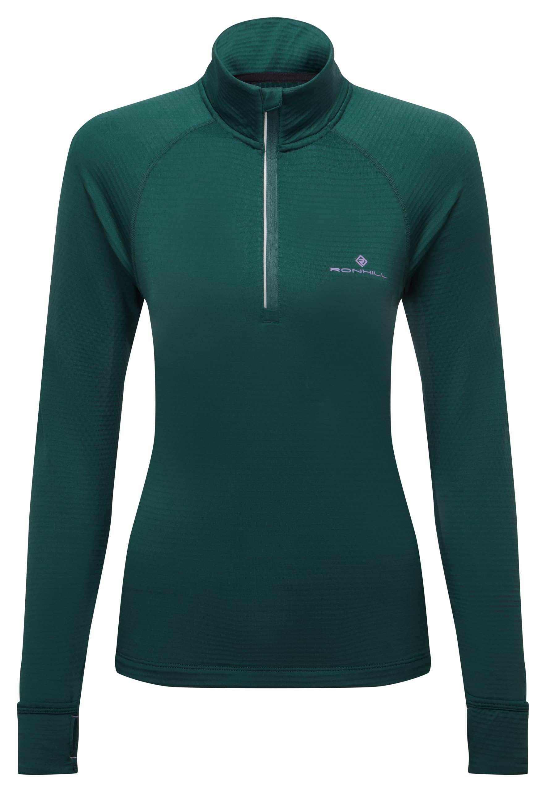 Ronhill Running, Wmn's Tech Winter 1/2 Zip, Seaweed/Iris, 10