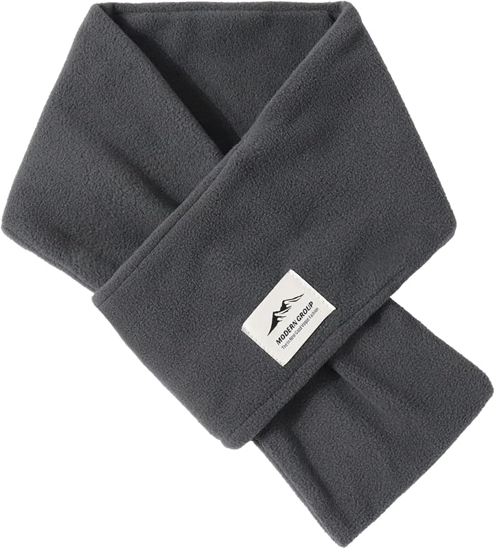 Bufanda corta cálida de forro polar para hombres y mujeres para invierno clima frío bufandas de cuello suaves y cálidas