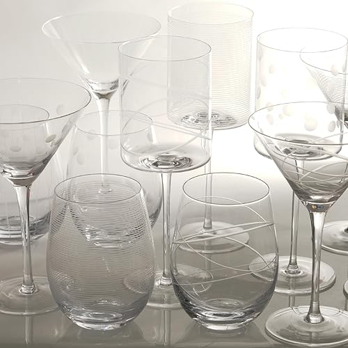 Miniatura 6 de Copas de vino grabadas sin tallo para vino tinto o blanco (juego de 4), 18 onzas, copas de vino grandes para cabernet, pinot noir, borgoña, burdeos,