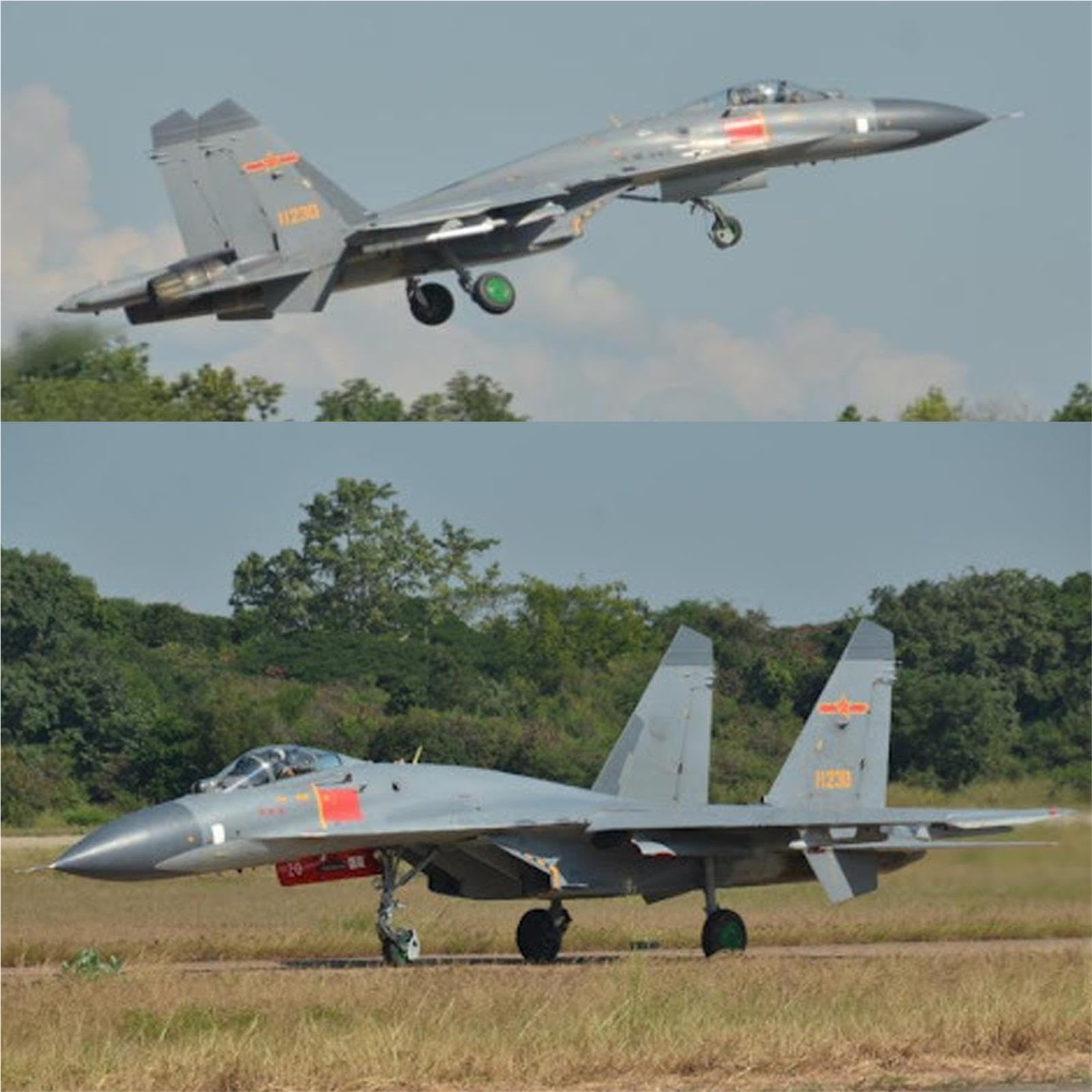 aerei a reazione Aereo da caccia cinese J-11A in scala 1:72 "Falcon Strike 2015" AFB regali per piloti