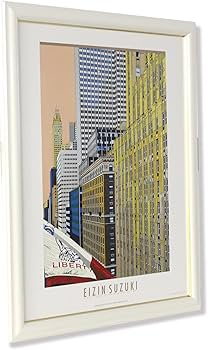鈴木英人　額縁入りポスター Amazon.co.jp: 額入りポスター アートポスター 鈴木英人 EIZIN