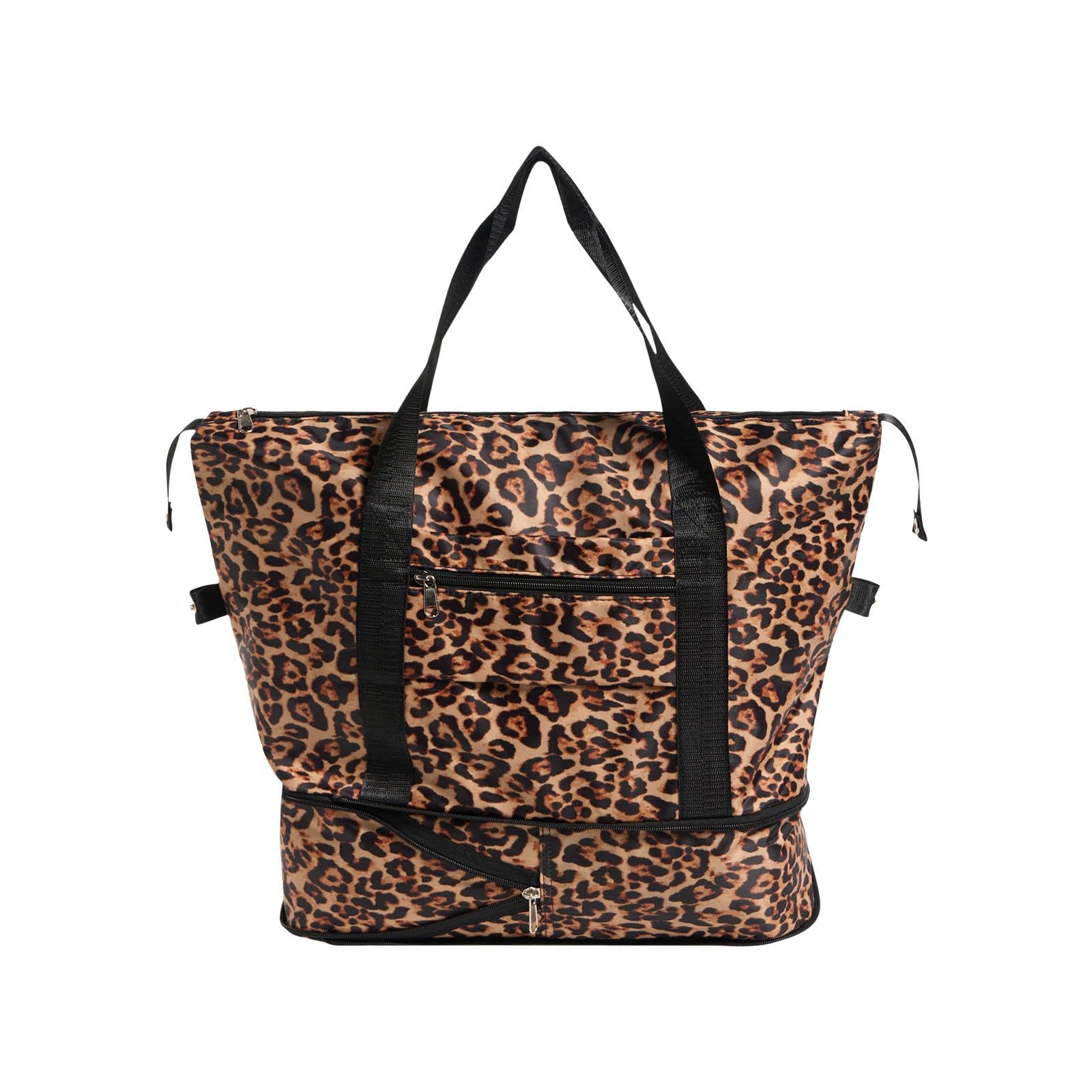 OHS Overnight Bag Leopard Travel Bag