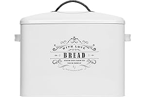 Extra Large Farmhouse Tin Bread Box