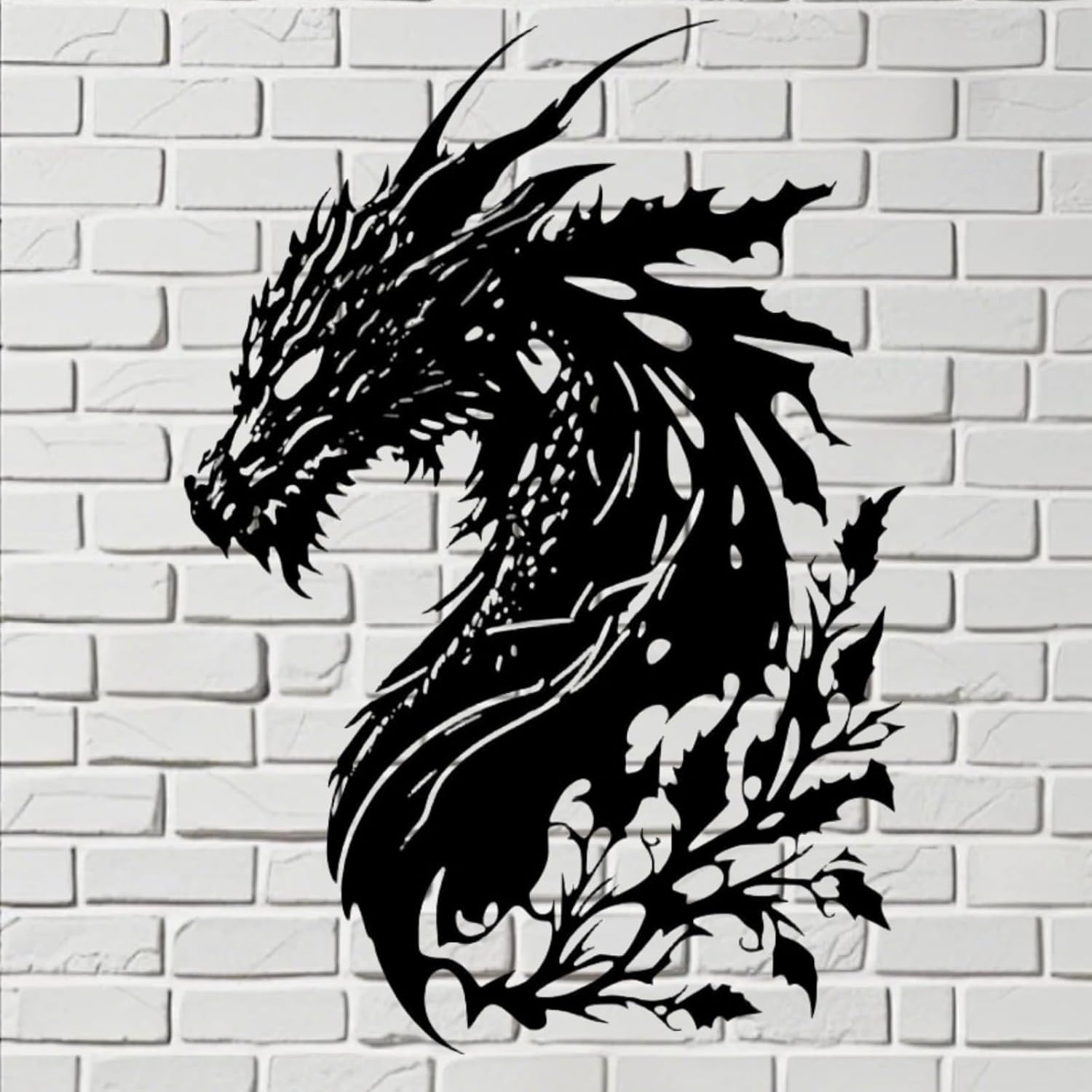 Dragon Metal Wall Decor Medieval Fantasy Art for Bedroom Living Room Office Man Cave, Room Decorations for Men Ideal Gifts for Dragon Lovers