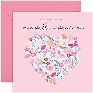 Central 23 Félicitations pour votre nouveau travail - Carte de vœux motivante pour collègues ou amis - Bonne chance pour cette nouvelle aventure pro - Cadeau plein d’encouragements avec autocollants